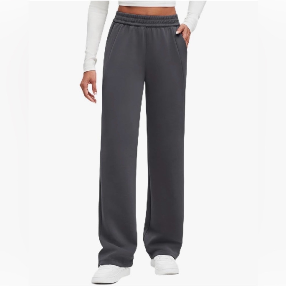🩷🩷🩷 NWT G4Free Smoofit Charcoal / Dark Gray Modal Wide-Leg Lounge Pants, XXL